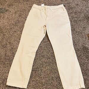 Good American Light Cream high rise Slim fit jean